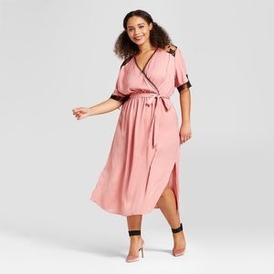 Who what wear - blush maxi dress with lace accents